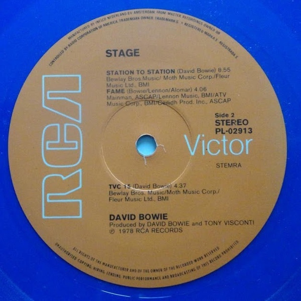 1978 David Bowie ‎– Stage 1