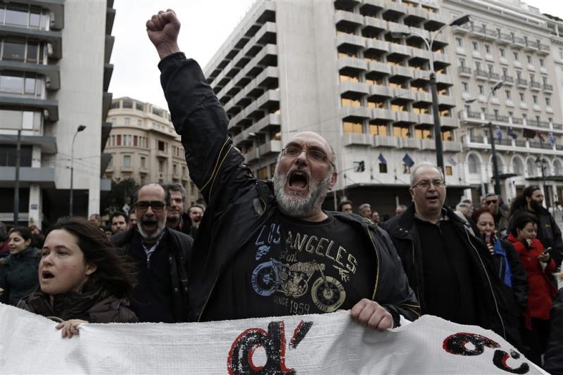 Grieken protesteren tegen pensioenhervorming