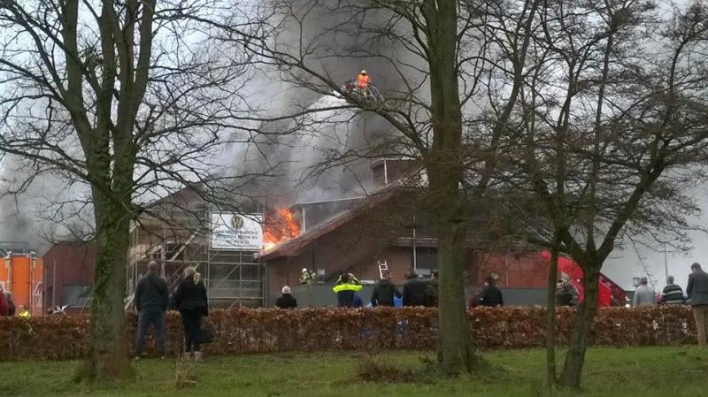 Uitslaande brand bij Van der Valk 