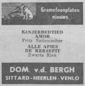 Uit het Limburgs Dagblad van 1 september 1956