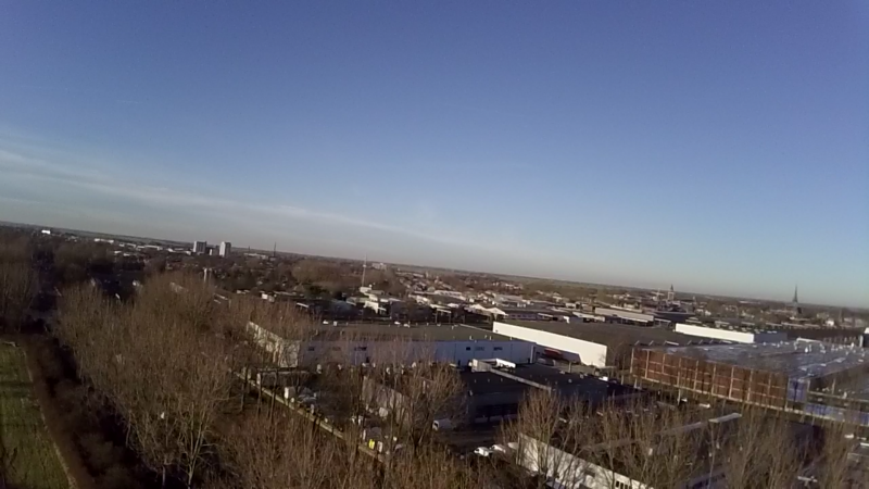 Nattekat liet zijn drone los boven Woerden (Foto: Nattekat)