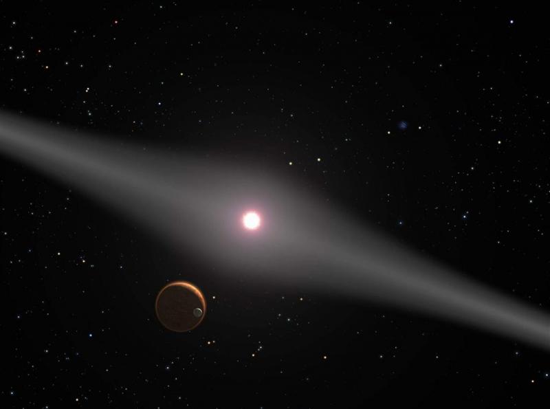 'Eenzame' planeet op enorme afstand van ster