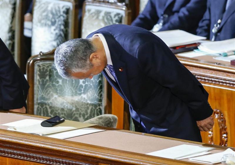 Japanse minister vertrekt om smeergeldaffaire