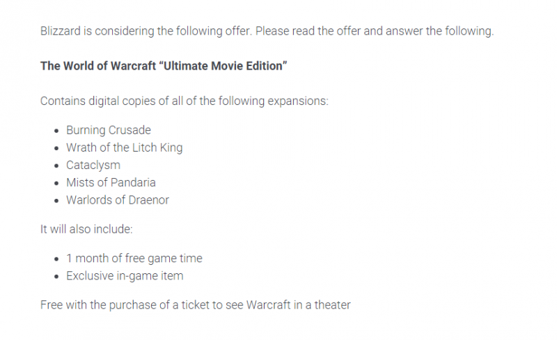 World of Warcraft ultimate movie edition