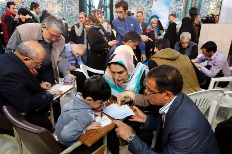 Stemmen worden geteld in Iran