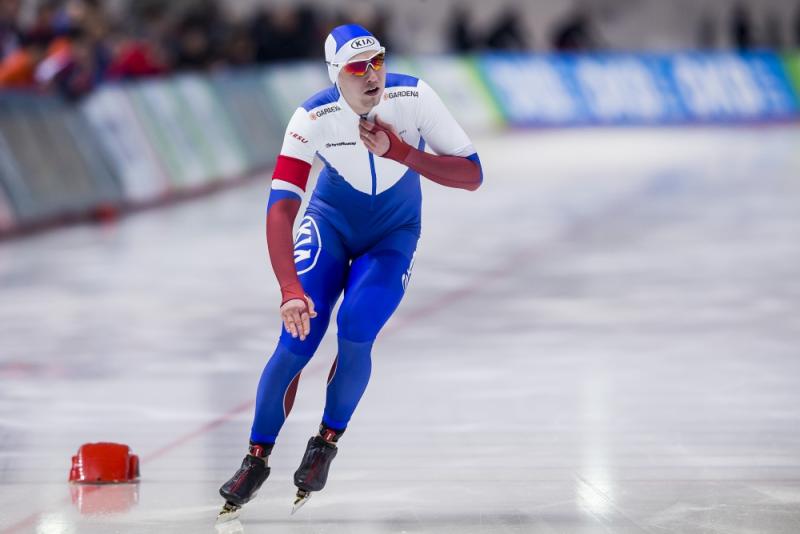 Pavel Kulizhinikov opnieuw de beste sprinter ter wereld. (PRO SHOTS/Erik Pasman)