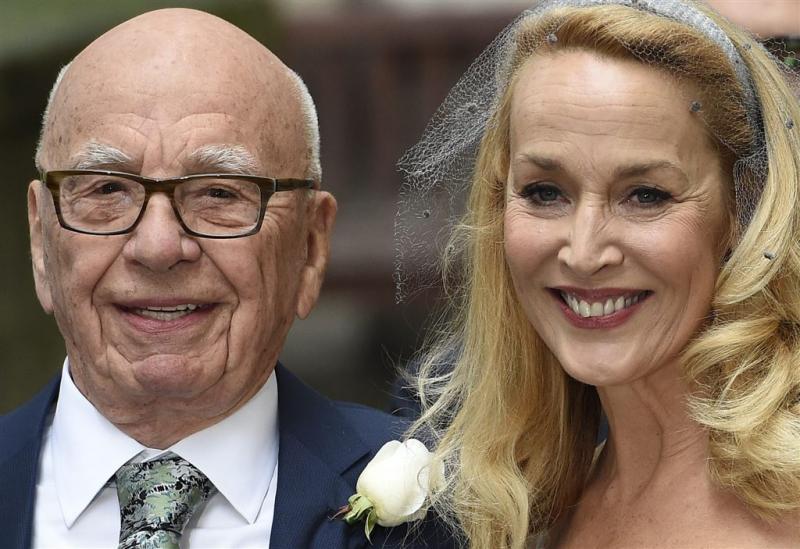 Veel beroemdheden bij bruiloft Rupert Murdoch