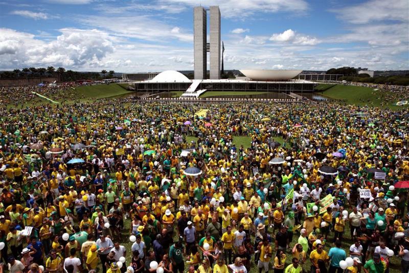 Weer grote protesten tegen Dilma Rousseff