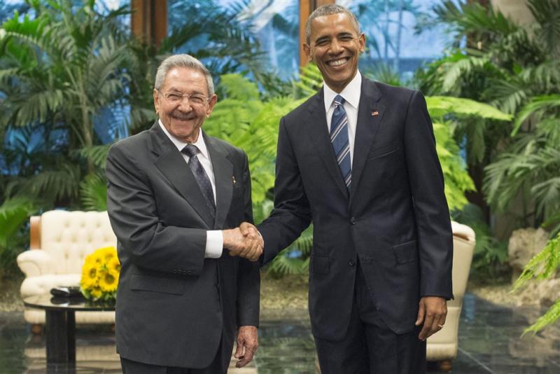 Obama ontmoet Castro