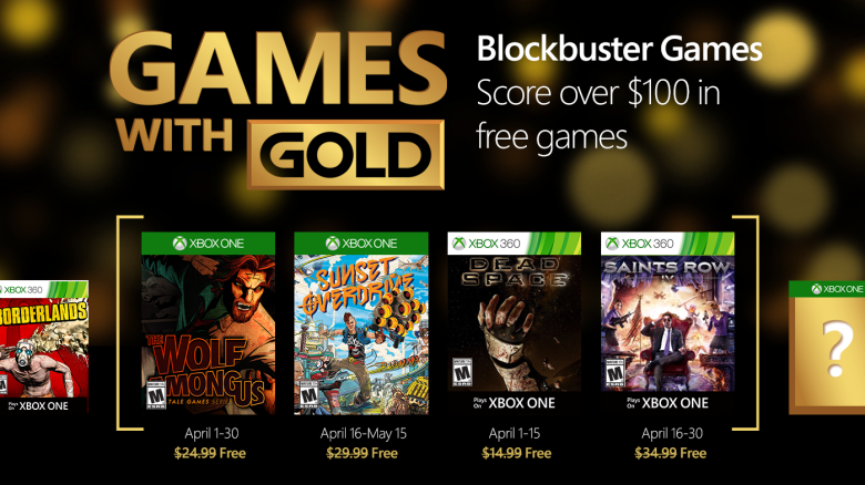 Xbox Games with Gold April