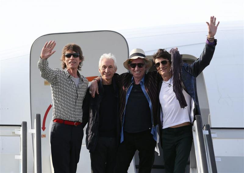 Rolling Stones aangekomen op Cuba