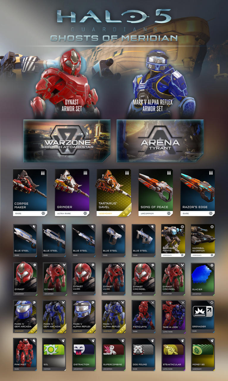 Halo 5 Ghosts of Meridian REQS
