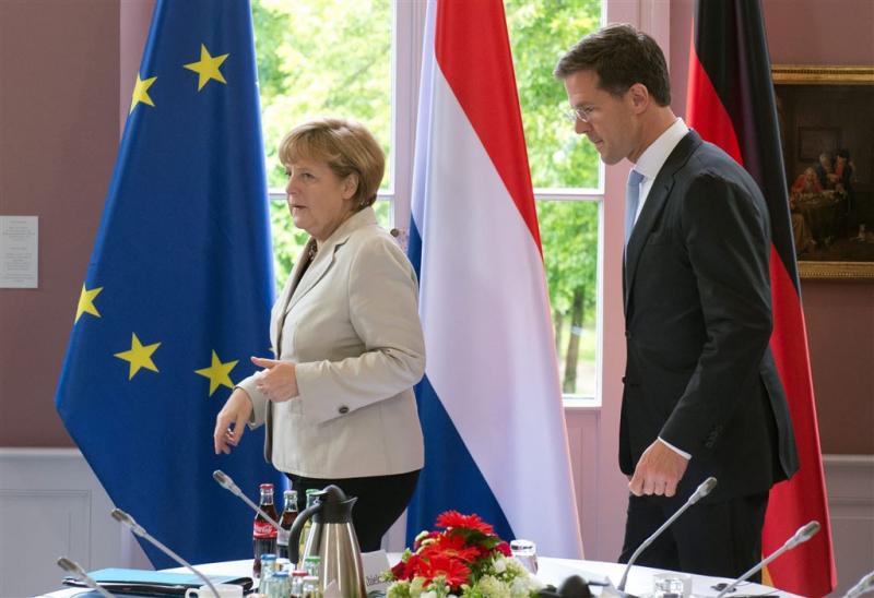 Regeringsoverleg Rutte en Merkel in Eindhoven