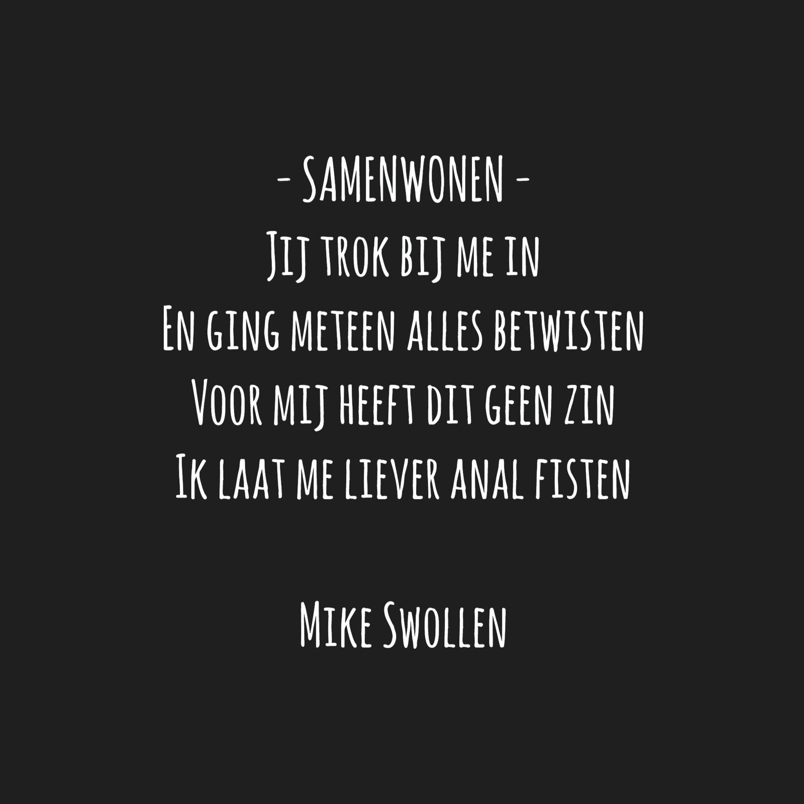 Swollinski gedicht Samenwonen