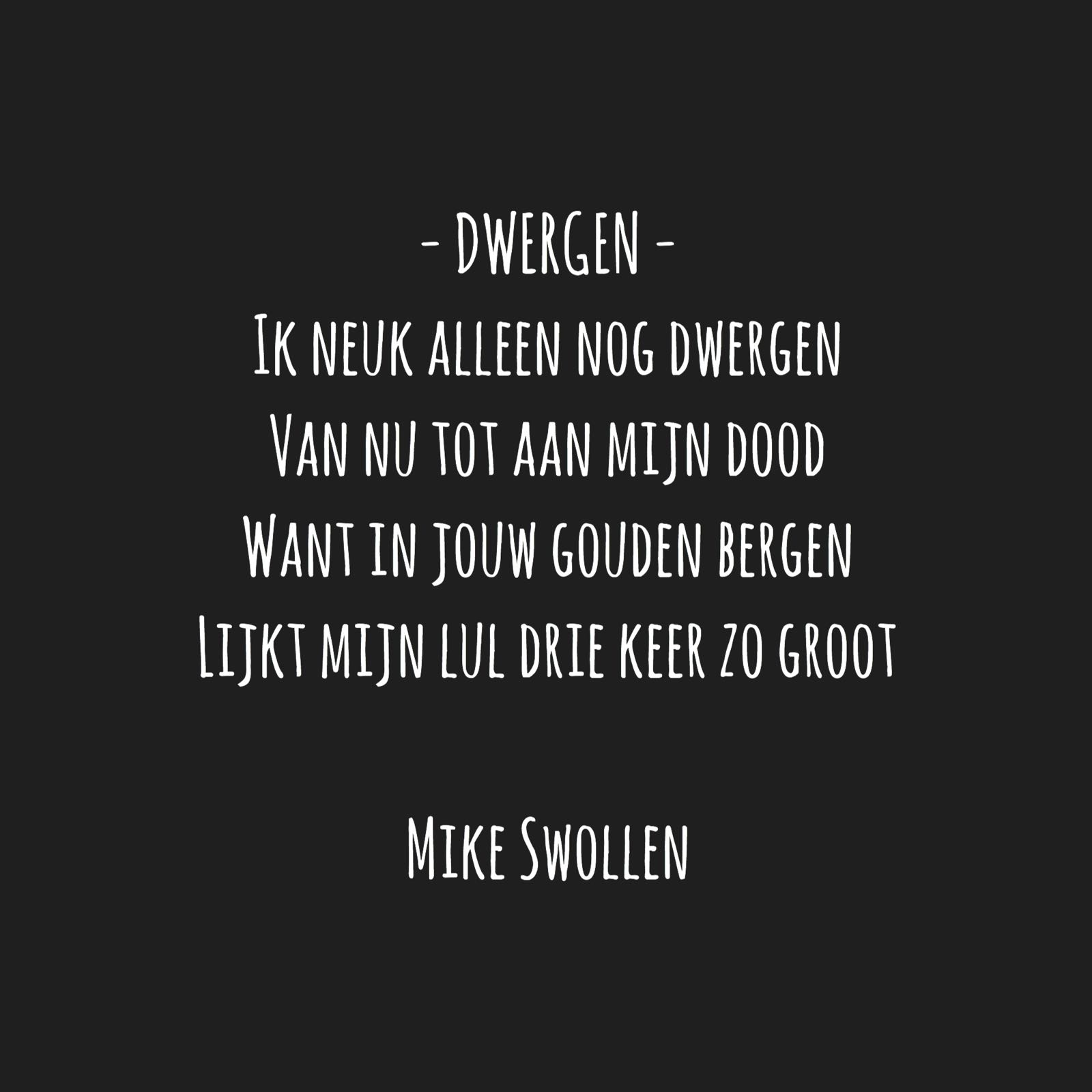 Swollinski gedicht Dwergen