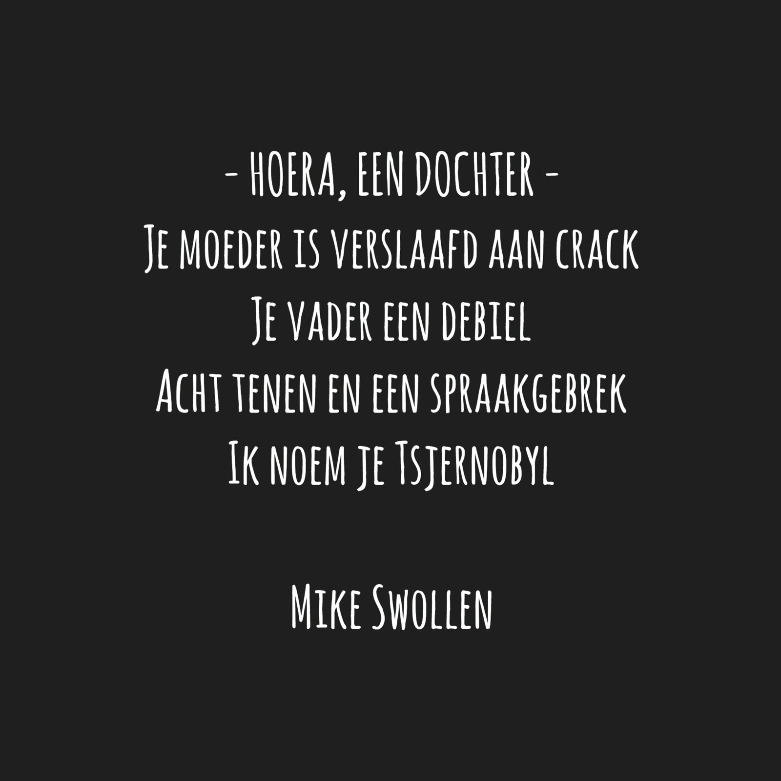 Swollinski gedicht Hoera, een dochter