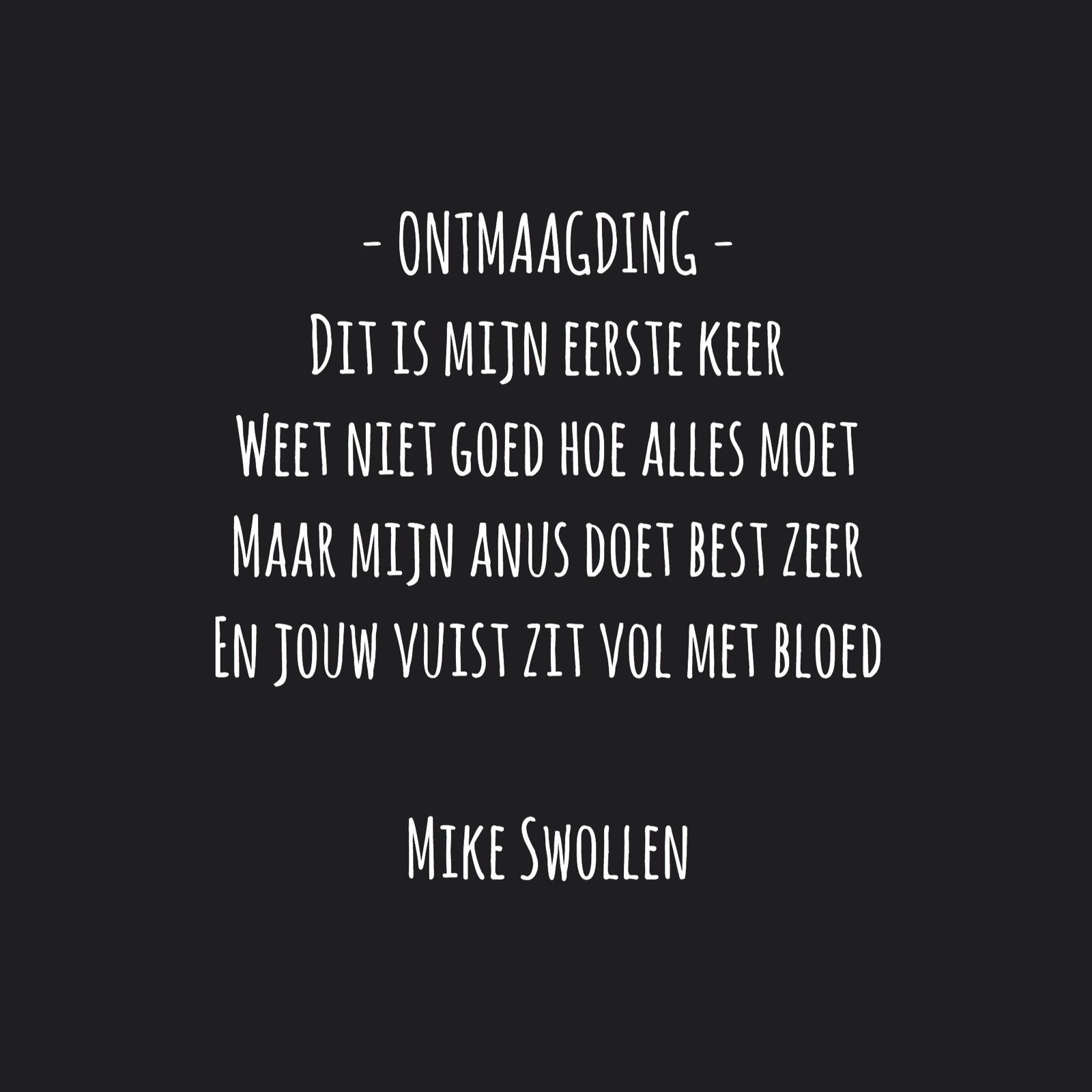 Swollinski gedicht Ontmaagding