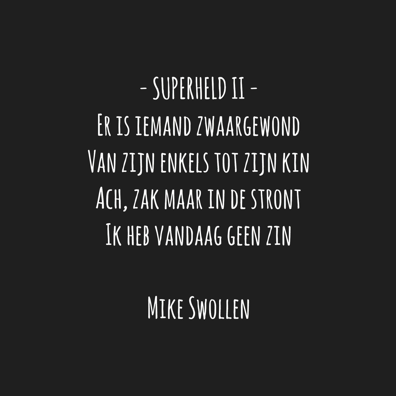 Swollinski gedicht Superheld II