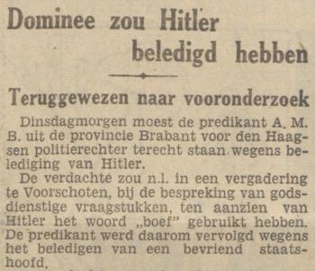 Uit het Volksdagblad van 25 mei 1939