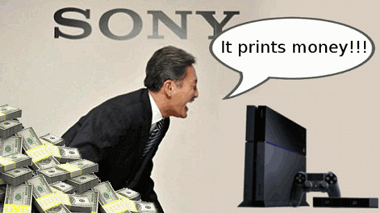 PlayStation 4 print geld