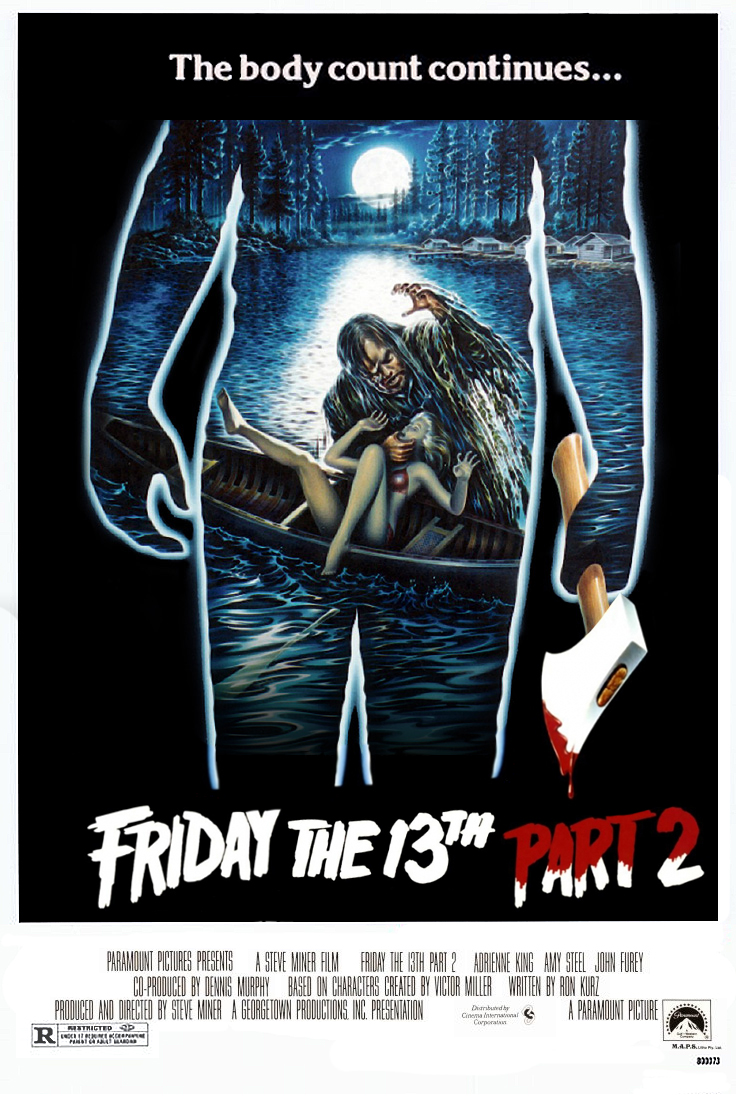 De poster van Friday The 13th Part 2
