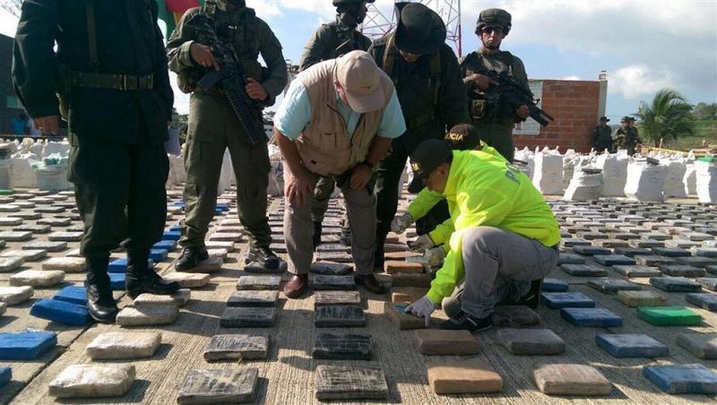 Enorme cocaïnevangst in Colombia