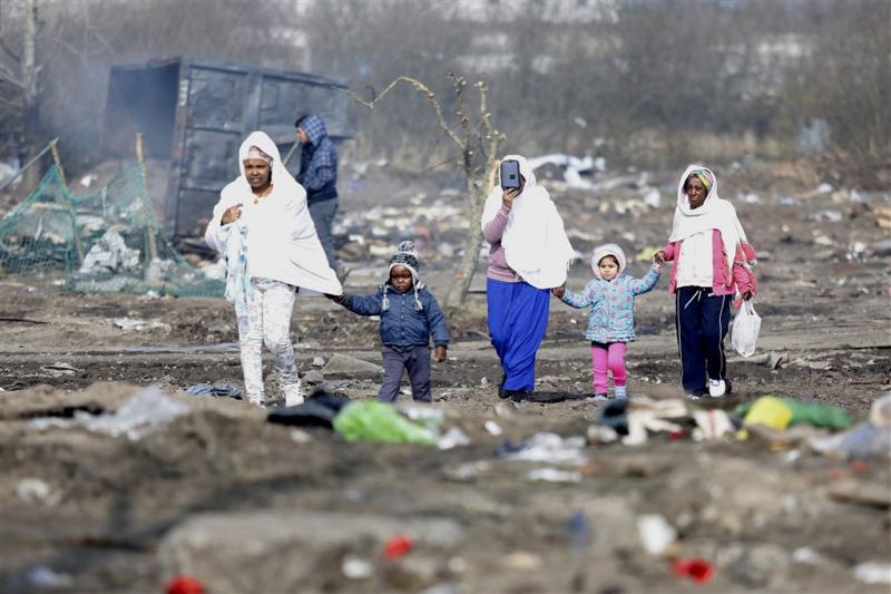 Gewonden na gevechten in 'jungle' Calais