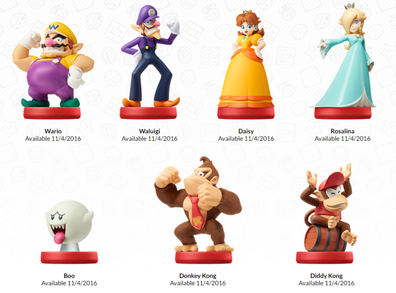 Super Mario-serie nieuwe amiibo