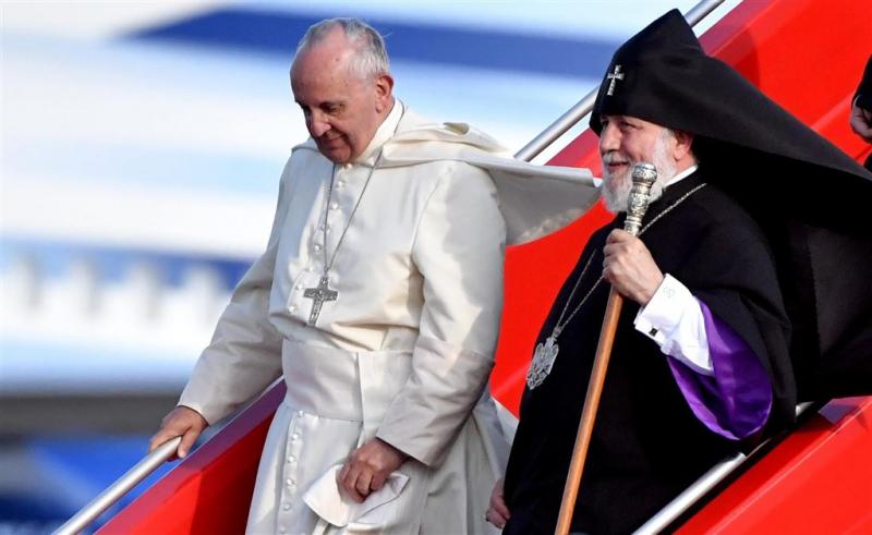 Paus vraagt om verzoening Armenië en Turkije