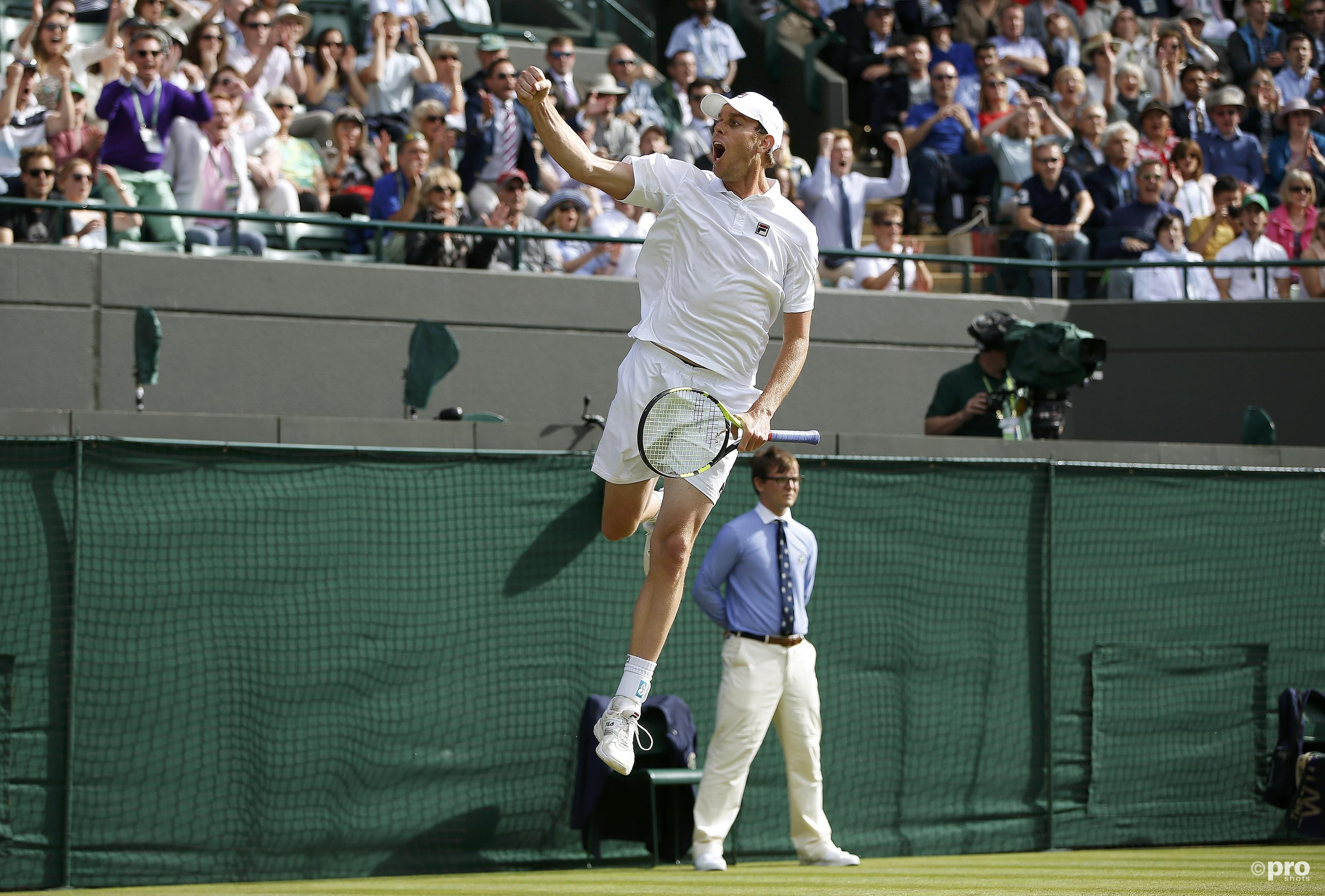 Sam Querrey stunt met zege op Novak Djokovic. (PRO SHOTS/Action Images)