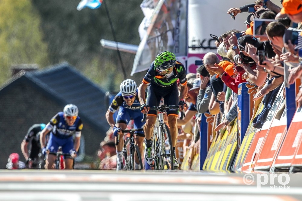 Wordt het net als in de Waalse Pijl een strijd tussen Alaphilippe en Valverde? (PROSHOTS/George Deswijzen) Wordt het net als in de Waalse Pijl een strijd tussen Alaphilippe en Valverde? (PROSHOTS/George Deswijzen)