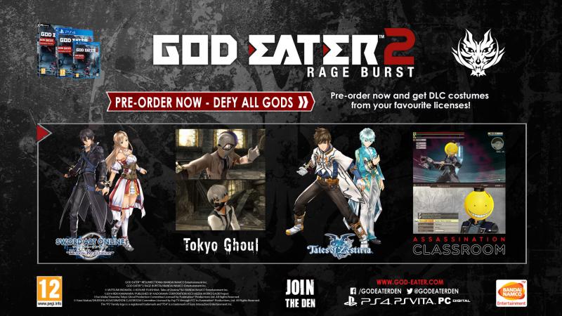 God Eater 2: Rage Burst preorder bonussen (Foto: Bandai Namco)