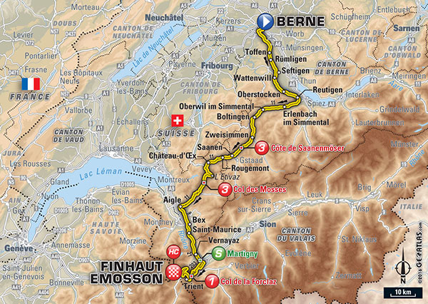 De route van vandaag (Bron: Letour.fr)