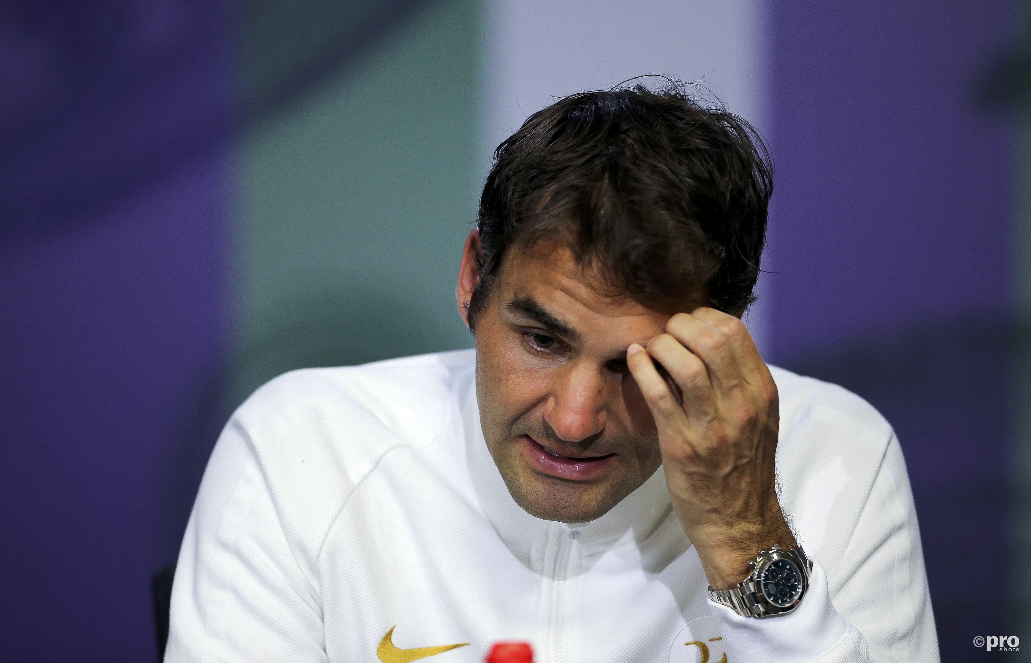Het seizoen van Roger Federer is voorbij. (PRO SHOTS/Action Images)