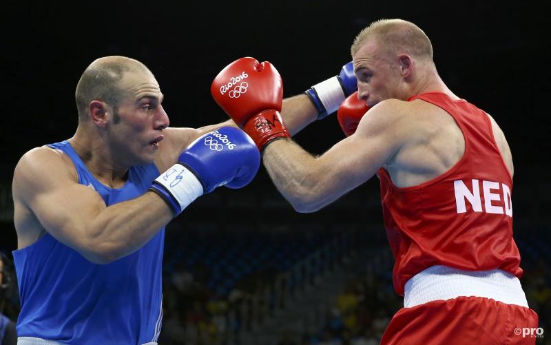 Ook bokser Müllenberg (in het rood) wint op Olympische Spelen (Pro Shots / Action Images)