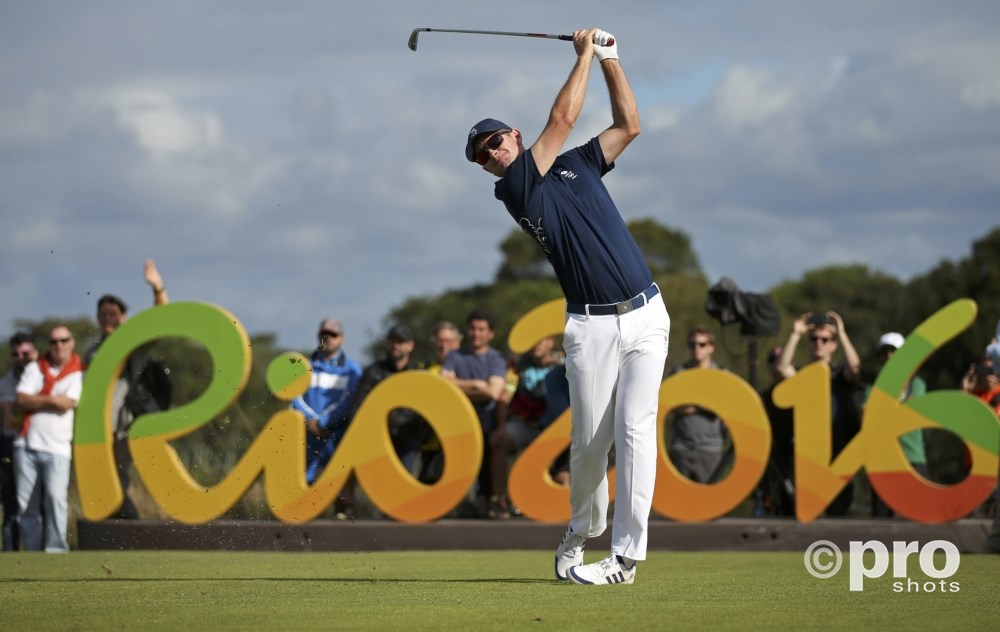 De Brit Justin Rose sloeg op dag één een hole-in-one op de olympische golfbaan (PROSHOTS/Action Images)