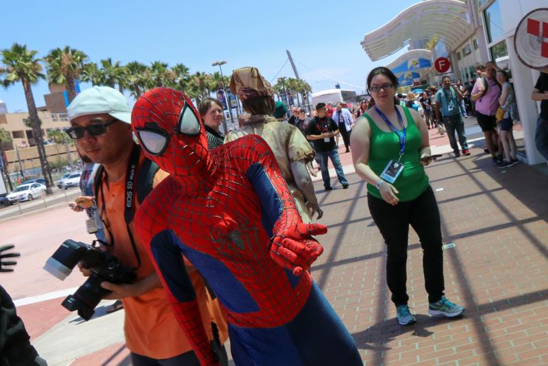 Een Comic-Con is niet compleet zonder Spidey-cosplay. (Foto: Yuen Li)