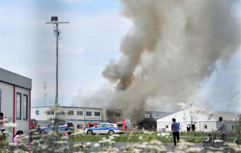 Gewonden door brand in asielzoekerscentrum