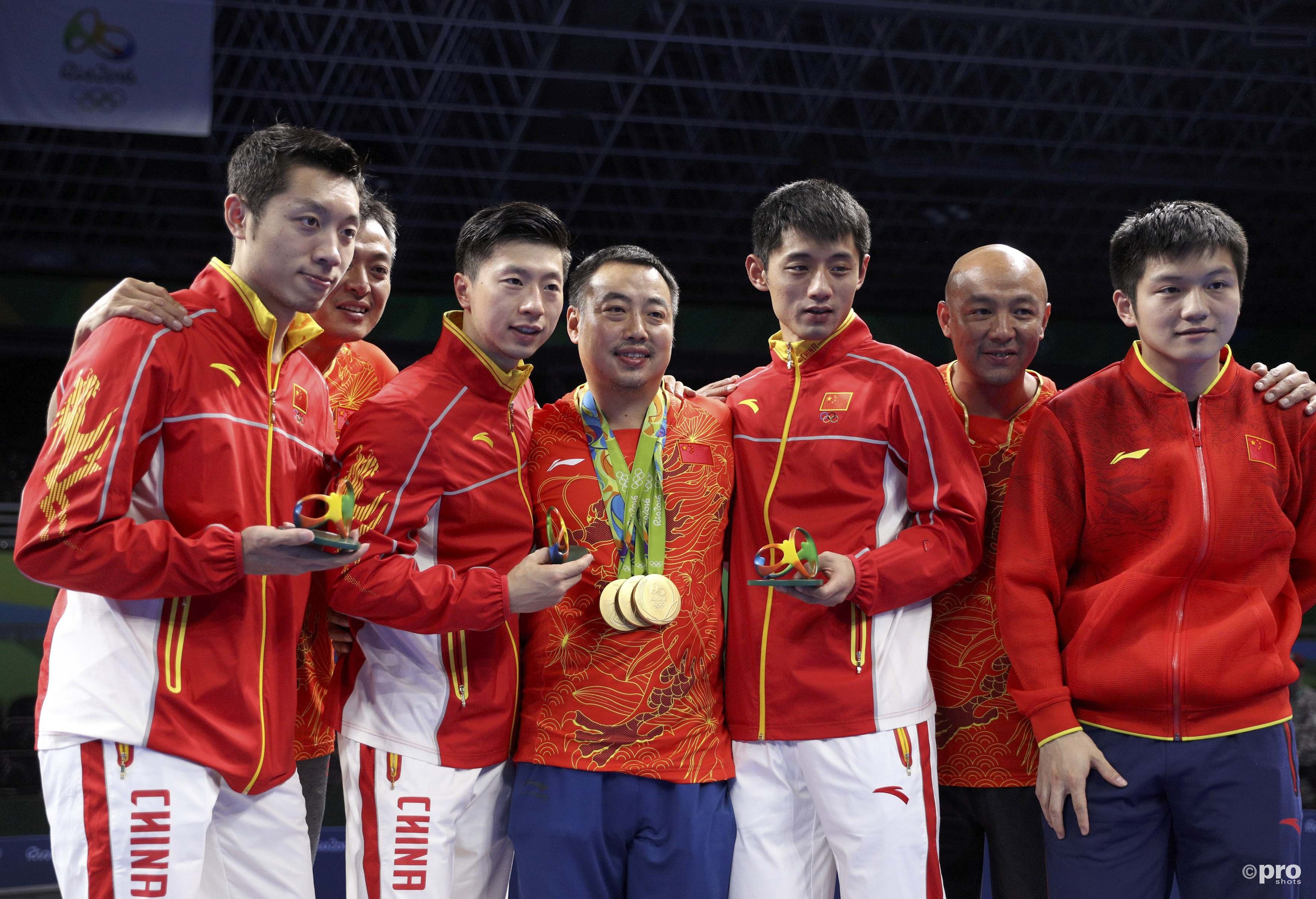 De gouden Chinese tafeltennisploeg (PROSHOTS/Action Images)