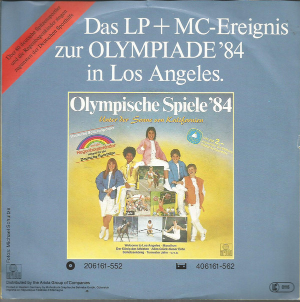 1984 - Deutsche Spitzensportler Und Die Regenbogenkinder - Unter Der Sonne Von Kalifornien 1