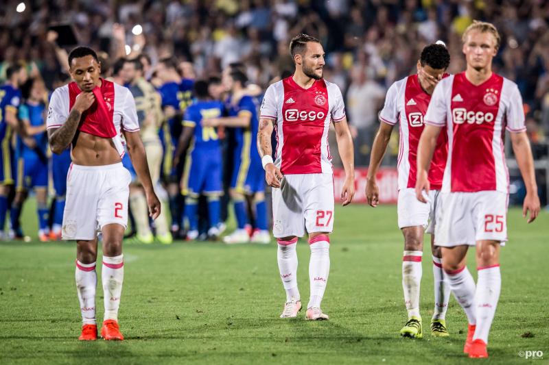 Spelers Ajax druipen af na wanvertoning tegen Rostov (Pro Shots/Erwin Spek)