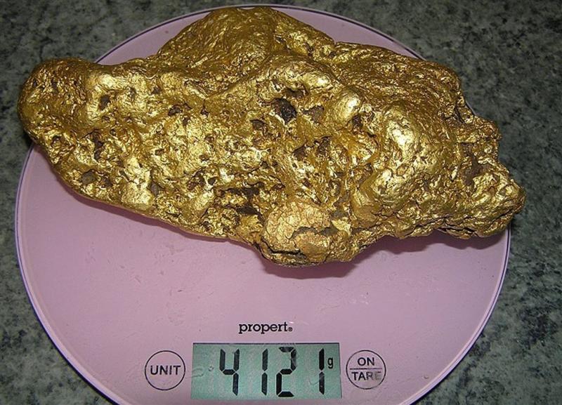 Goudzoeker vindt goudklomp van 4 kilo
