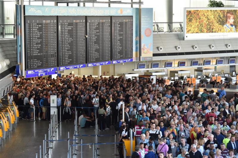 Chaos na alarm vliegveld Frankfurt