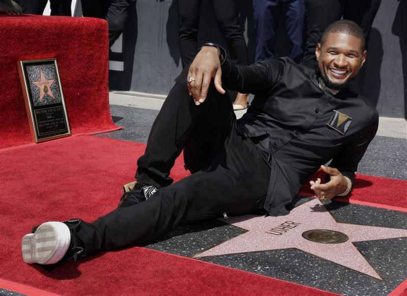 Usher krijgt ster op Hollywood Walk of Fame