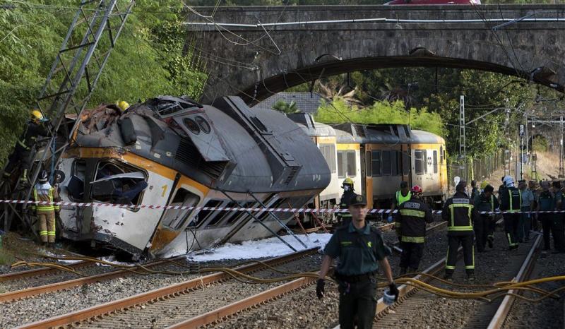 Vier doden bij treinongeluk Noord-Spanje