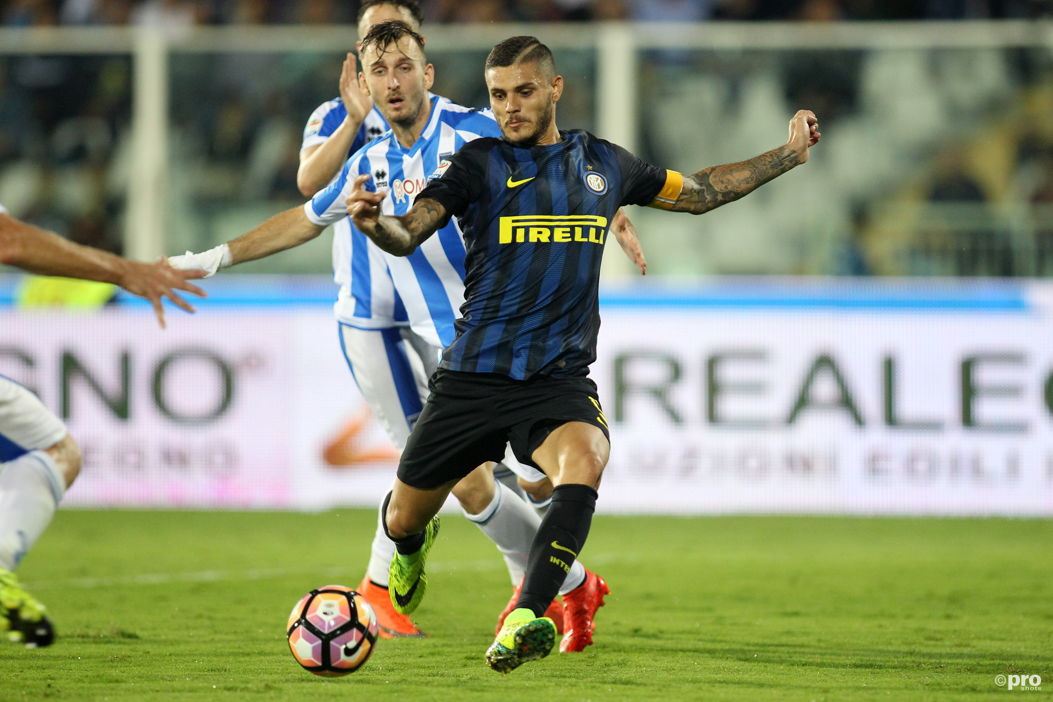 Mauro Icardi is de gevierde man bij Inter. (PRO SHOTS/Insidefoto)