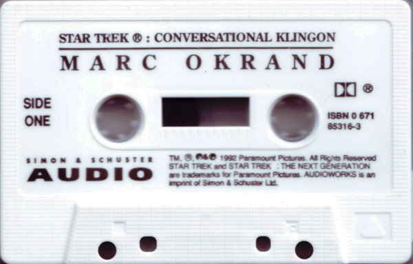 Michael Dorn Presents Marc Okrand - Star Trek Conversational Klingon 1