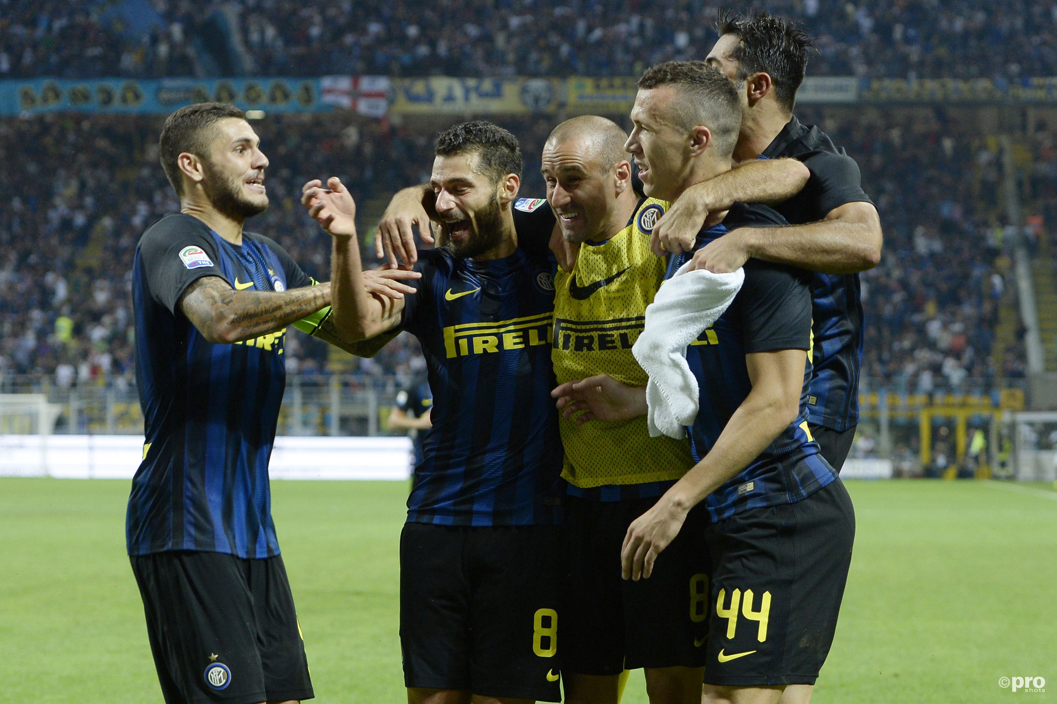 Inter feest het feest van Icardi. (PRO SHOTS/Insidefoto)