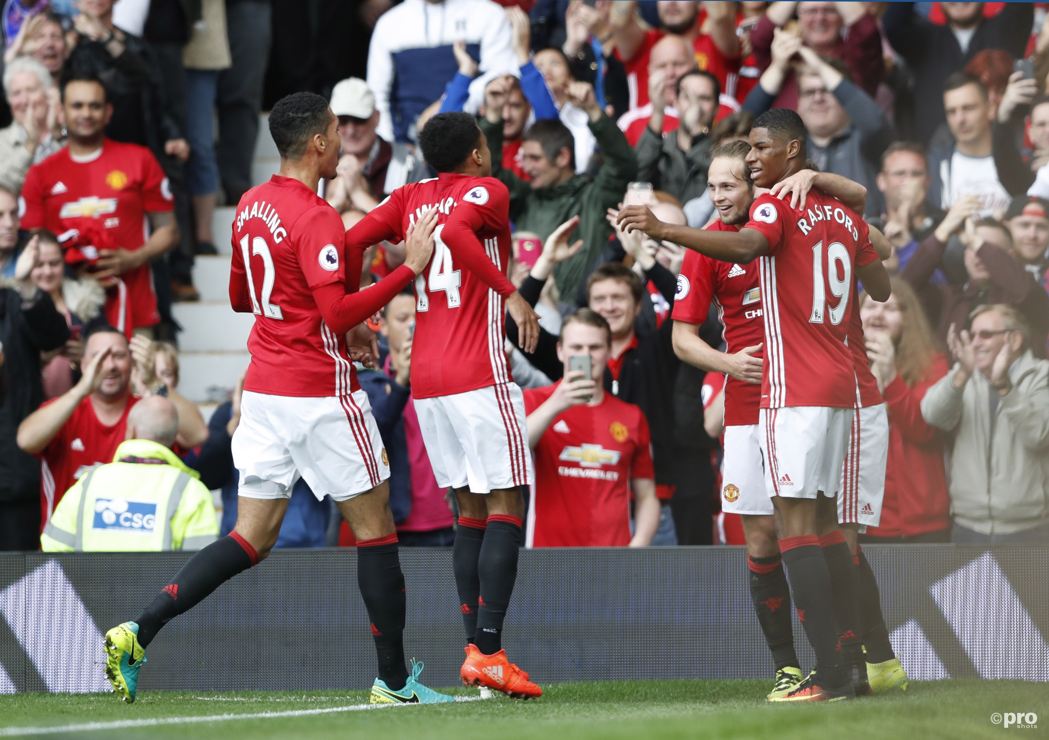 Manchester United kan eindelijk weer feest vieren. (PRO SHOTS/Action Images)