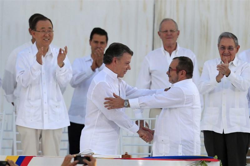 Akkoord FARC en regering Colombia getekend